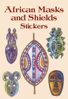 Paperback African Masks and Shields Stickers Book