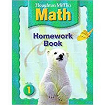 Paperback Houghton Mifflin Math: Homework Book (Consumable) Grade 1 Book