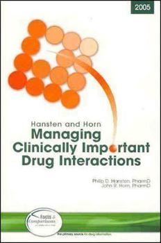 Paperback Hansten and Horn's Managing Clinically Important Drug Interactions Book