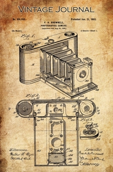 Vintage Journal : Photographic Camera Patent by F. A. Brownell, 1902, Matte Cover