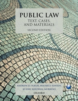 Paperback Public Law: Text, Cases, and Materials Book