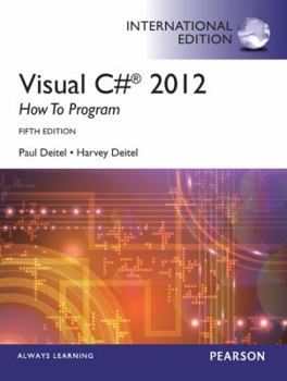 Paperback Visual C# 2012 How to Program, International Edition Book