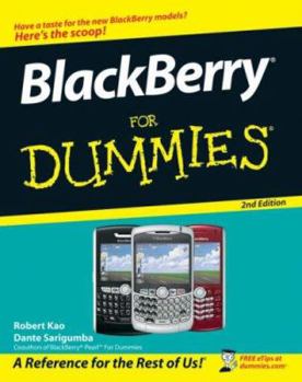 Paperback Blackberry for Dummies Book