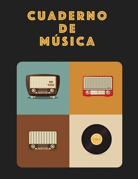 Cuaderno De Musica: Músicos Composición Libro Instrumento Manuscrito Personal Papel Piano Guitarra Estándar 13 Bastón Cuaderno grande / Diario Regalo ... Tapa blanda, Acabado mate (Spanish Edition)