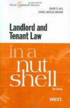 Paperback Landlord and Tenant Law in a Nutshell Book