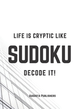 Paperback Life is cryptic like SUDOKU Book