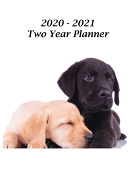 2020 – 2021 Two Year Planner: Labrador Retriever Puppies Cover – Includes Major U.S. Holidays and Sporting Events