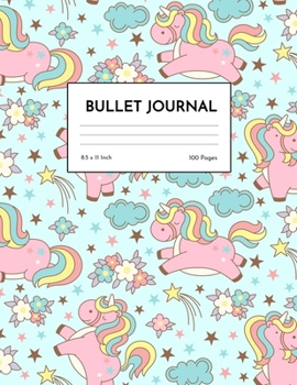 Bullet Journal: Unicorn Dot Grid Notebook - Dotted Note Pad for Kids, Girls, Teens, Tweens, Women - Gifts for Birthday and Christmas | Design 98840
