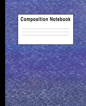 Paperback Composition Notebook: Pastel Blue Purple Book