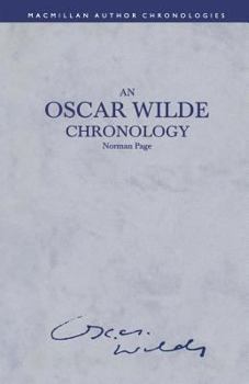 Paperback An Oscar Wilde Chronology Book