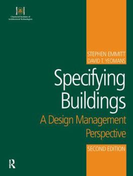 Paperback Specifying Buildings Book