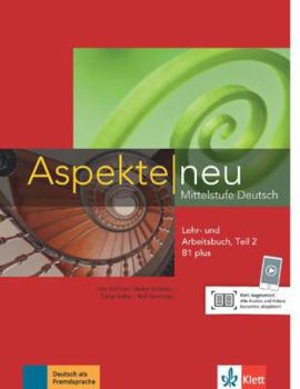 Paperback Aspekte neu b1+, libro del alumno y libro de ejercicios, parte 2 + cd [German] Book