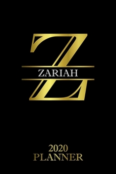 Paperback Zariah: 2020 Planner - Personalised Name Organizer - Plan Days, Set Goals & Get Stuff Done (6x9, 175 Pages) Book