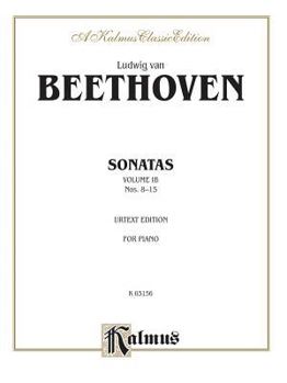 Paperback Sonatas (Urtext), Vol 1B: Nos. 8-15 (Kalmus Edition, Vol 1B) Book