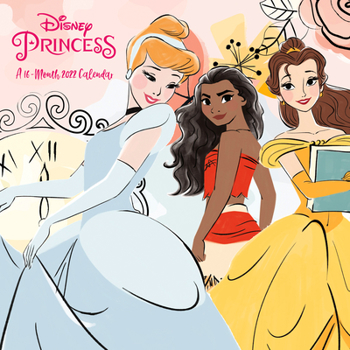Calendar 2022 Disney Princess Wall Book
