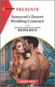 Mass Market Paperback Innocent's Desert Wedding Contract [Large Print] Book