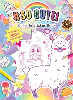 Paperback #Socute! Color-In Stickers Book