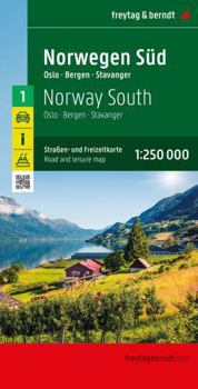 Map Norway South, road and leisure map 1:250,000 Book