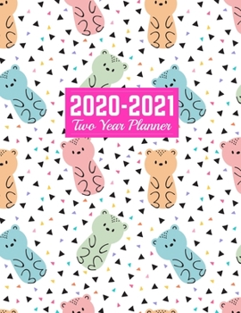 Paperback 2020-2021 Two Year Planner: Nifty 24-Months Calendar, 2-Year Appointment Business Planners, Agenda Schedule Organizer Logbook and Journal - Art Co Book