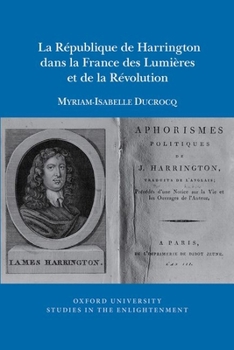 Paperback La République de Harrington Dans La France Des Lumières Et de la Révolution Book