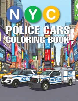 Paperback NYC Police Cars Coloring Book