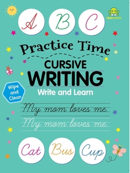 Paperback Let's Practice Wipe N Clean Cursive Writing Book