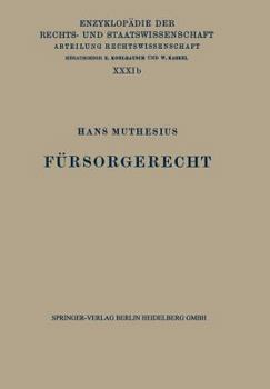 Paperback Fürsorgerecht [German] Book