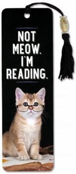 Hardcover Beaded Bkmk Not Meow I'm Reading Book