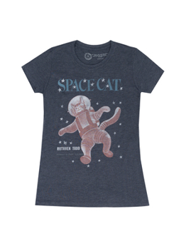 Space Cat Women's Crew T-Shirt Small