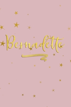 Bernadette: Personalized Journal to Write In | Rose Gold Line Journal