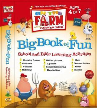 Paperback On the Farm Big Book of Fun: School and Bible Learning Activities Book