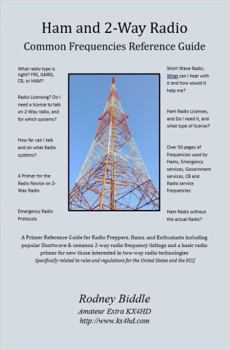 Paperback Ham and 2-Way Radio: Common Frequencies Reference Guide Book