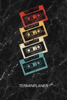 TERMINPLANER: 80er Kinder Kalender Kindheitserinnerung Terminkalender - Retro Musik Wochenplaner 90er Retro Party Wochenplanung Party Taschenkalender Songs To-Do Liste Termine (German Edition)