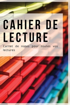 Paperback Cahier De Lecture: Carnet De Lecture - Format A5 - 50 Pages [French] Book