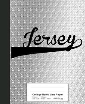 Paperback College Ruled Line Paper: JERSEY Notebook Book