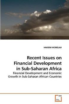 Paperback Recent Issues on Financial Development in Sub-Saharan Africa Book