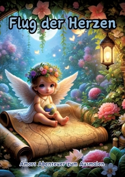 Flug der Herzen: Amors Abenteuer zum Ausmalen (German Edition)