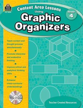 Paperback Content Area Lessons Using Graphic Organizers, Grade 4 Book