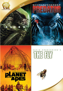 DVD Alien / Predator / Planet of the Apes / The Fly Book