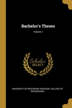 Paperback Bachelor's Theses; Volume 1 Book