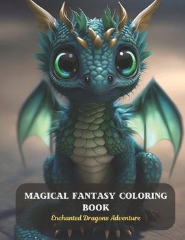 Paperback Magical Fantasy Coloring Book: Enchanted Dragons Adventure Book