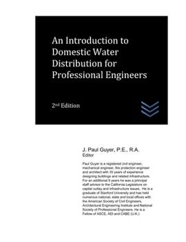 Paperback An Introduction to Domestic Water Distribution for Professional Engineers Book
