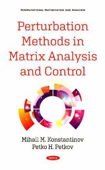 Hardcover Perturbation Methods in Matrix Analysis and Control Book