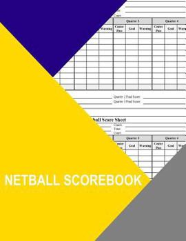 Paperback Netball Scorebook Book