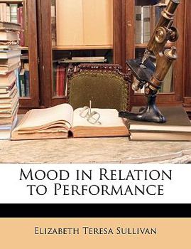 Paperback Mood in Relation to Performance Book