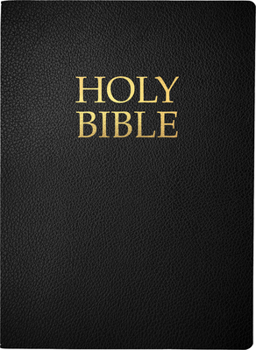 Leather Bound Kjver Holy Bible, Large Print, Black Bonded Leather, Thumb Index: (King James Version Easy Read, Red Letter) [Large Print] Book