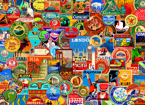 Misc. Supplies World of Travel 1000-Piece Puzzle Book