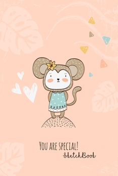 Paperback Sketchbook: You Are Special Cute Reindeer Cover Notebook for Drawing, Writing, Painting, Doodling or Sketching, 120 Pages, 6x9 Bla Book