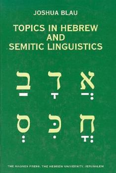 Hardcover Topics in Hebrew & Semitic Linguistics Book