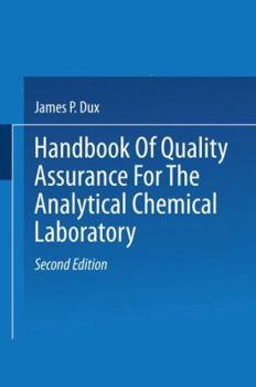 Paperback Handbook of Quality Assurance for the Analytical Chemistry Laboratory Book